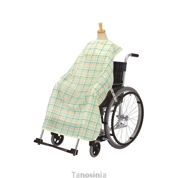 介護用エプロン 食事用 ハビナース 車いす・食卓いす用 こぼさない食事エプロン 11265 チェック...