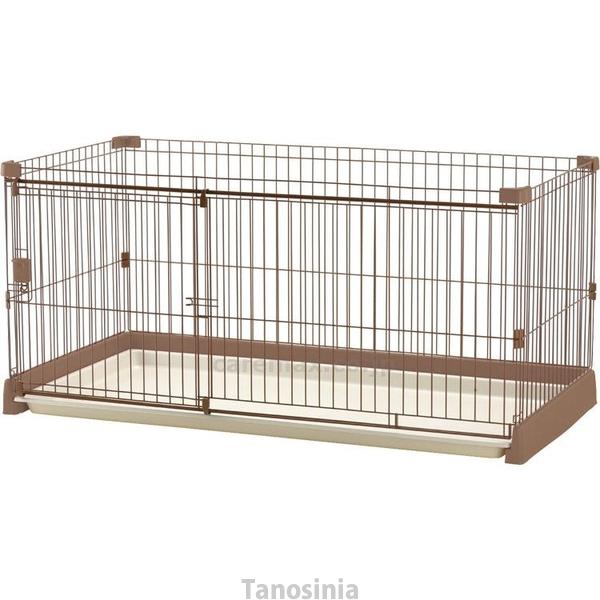 ペット用 お掃除簡単サークル 150-80 89181 ブラウン リッチェル 49736558918...