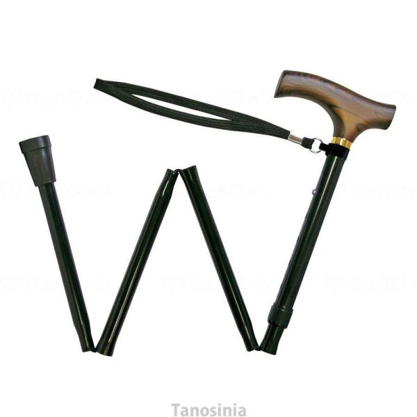 夢ライフステッキ 折りたたみ伸縮型（スリムタイプ） 009713 ウェルファン 介護 柄杖 伸縮 花...