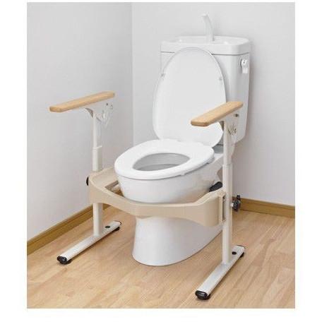 トイレ用手すり 洋式トイレ用フレームSUS はねあげR2 533-067