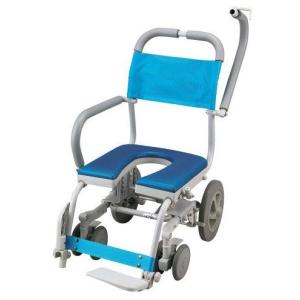 シャワーキャリー くるくるチェアD U型シート KRU-174入浴用車椅子