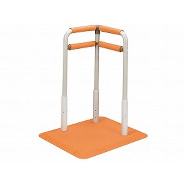 床置式 手すり 水回り向け手すり ふくよく床置式手すり60-L 介助バー アシストポール 介護用品 ...