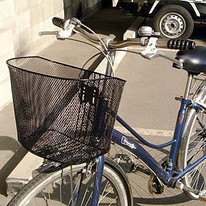 自転車用前かご　メッシュタイプ　ブラック　9214B