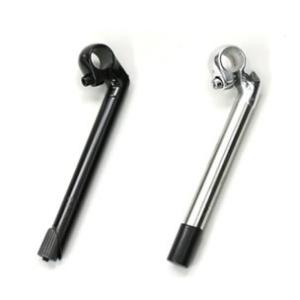 自転車用 ハンドルステム 一般車用 （ステンレス、ブラック） ステム径22.2mm、対応するハンドル...