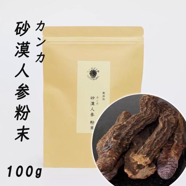 砂漠人参 粉末 カンカ 100g 新疆ウイグル産 サバクニンジン 人参 たんぽぽ本舗