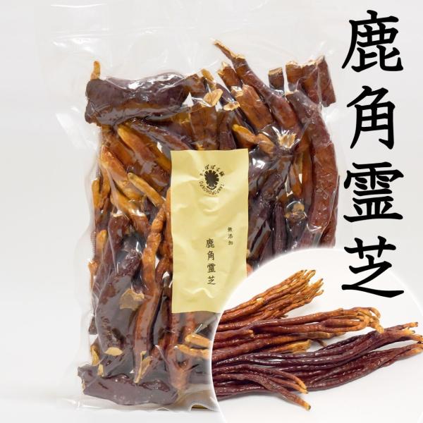 鹿角霊芝ザク切 100g 無添加 霊芝 原料そのまま 長白山で育った大自然の恵み たんぽぽ本舗