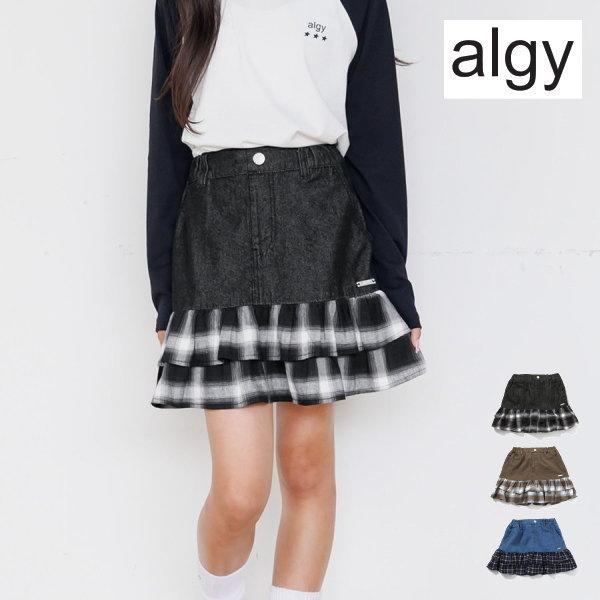 【セール/10%OFF】26'秋冬新作 ALGY アルジー チェックフリルスカパン G418026 ...