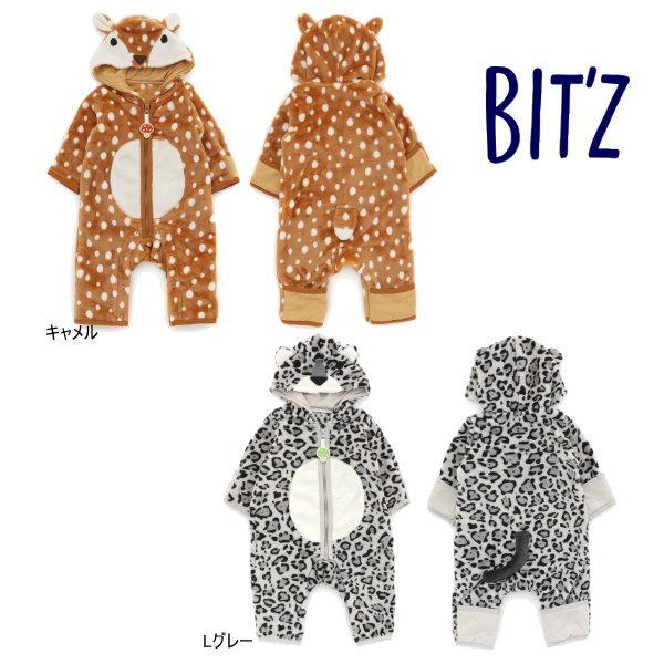 【セール/30%OFF】22'秋冬新作 BIT'Z ビッツ どうぶつなりきりボアカバーオール b43...