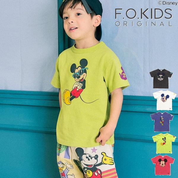 【セール/10%OFF】26'夏新作 F.O.KIDS エフオーキッズ ディズニーキャラ5色5柄Tシ...