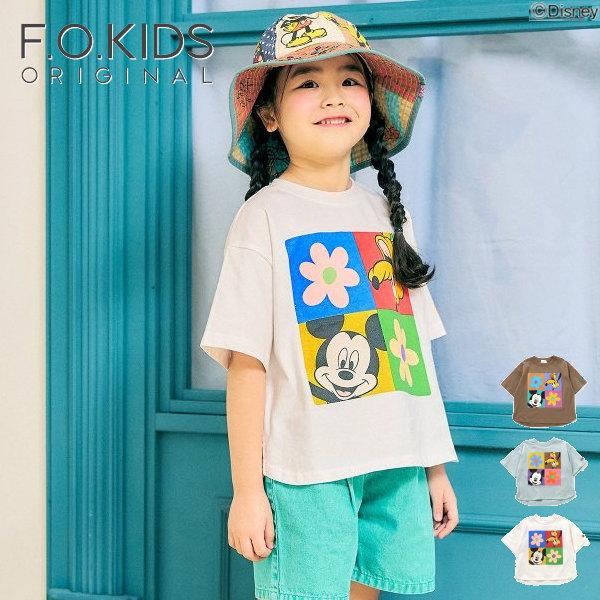 【セール/10%OFF】26'夏新作 F.O.KIDS エフオーキッズ ディズニーキャラクターTシャ...