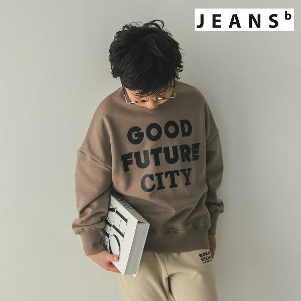 【セール/30%OFF】25'秋冬新作 JEANS-b ジーンズベー GOOD FUTUREロゴトレ...
