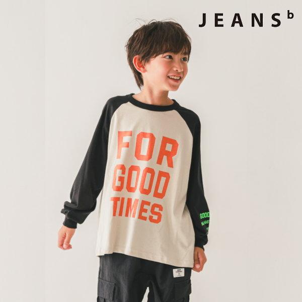 【セール/10%OFF】26'春新作 JEANS-b ジーンズベー FOR GOODロゴラグランロン...