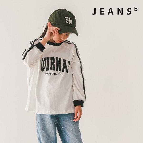 【セール/10%OFF】26'春新作 JEANS-b ジーンズベー JOURNAL袖ラインロンT 3...