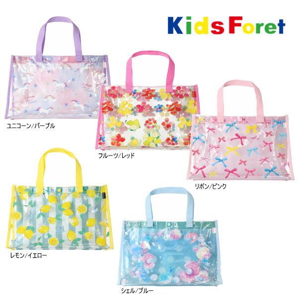 22'夏新作 KIDS FORET キッズフォレット GIRLSデザインビーチバッグ プールバッグ ...