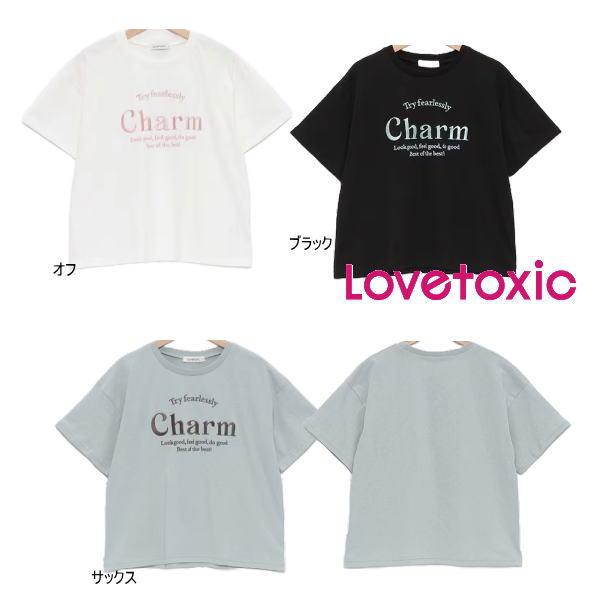 24&apos;夏新作 Lovetoxic ラブトキシック Charm立体刺繍プチプラTシャツ 8341248...