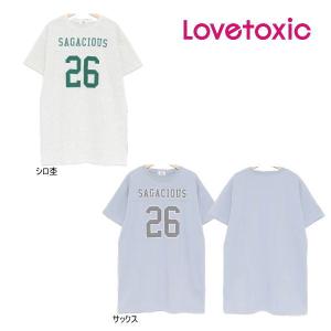 【セール/10%OFF】24'夏新作 Lovetoxic ラブトキシック SAGASIOUS26ナンバーTワンピース 8341322 半袖 半そで ガールズ 子供服 ジュニアJr｜tanpopokids