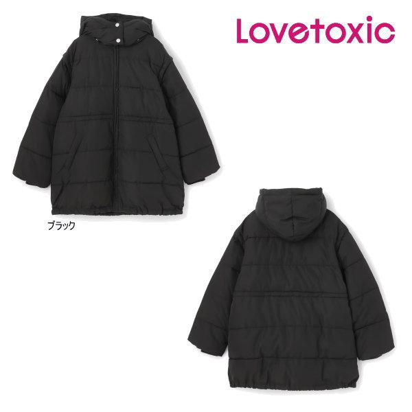 【セール/30%OFF】25'秋冬新作 Lovetoxic ラブトキシック 袖取り外しロングブルゾン...