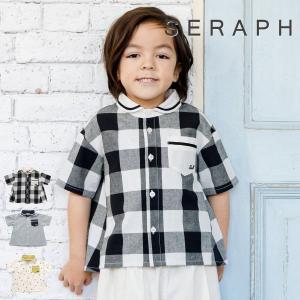 【セール/10%OFF】24'夏新作 Seraph セラフ リンクBOYSシャツ s208014 半袖 半そで ベビー キッズ 女の子 子ども服｜tanpopokids