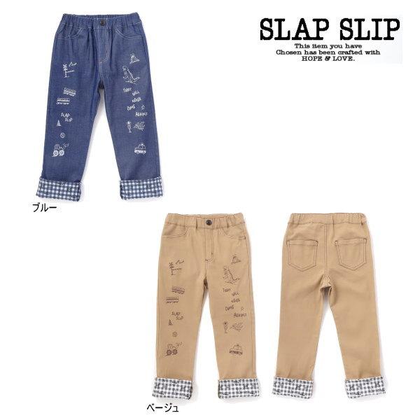 【セール30％OFF】26'春新作 SLAPSLIP スラップスリップ 裾折り返しプリントストレッチ...