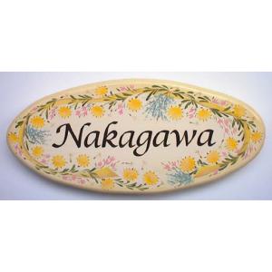 表札 トールペイント おしゃれ 手作り 花 スペシャル SW No.6209