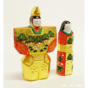 奈良の一刀彫お雛様 雛人形・段揃雛（小） お雛様 一刀彫 : 丹青堂