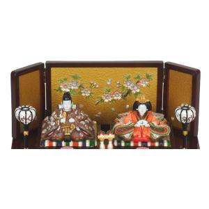 雛人形 コンパクト 京春雛 木製三段十人飾り(...の詳細画像1
