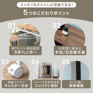 スラックスハンガー ハイタイプ 20本 キャス...の詳細画像4