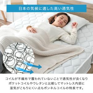マットレス セミダブル 三つ折り ボンネルコイ...の詳細画像4