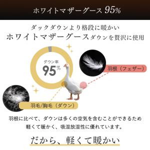 羽毛布団 シングル 掛け布団 冬用 羽毛掛け布...の詳細画像5