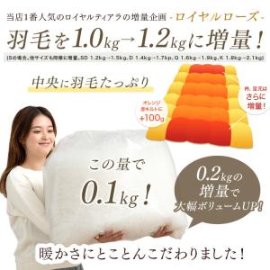 羽毛布団 シングル ロング 洗える 掛け布団 ...の詳細画像2