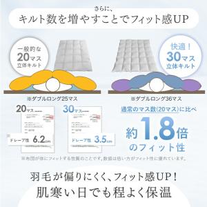 25日+5% ダウンケット シングル 羽毛布団...の詳細画像5