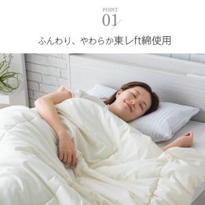 日本製 洗える 肌掛け布団 東レ ftα 羽毛...の詳細画像2