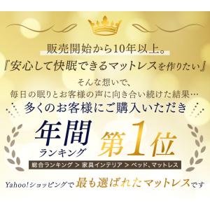 マットレス シングル 三つ折り 洗える 純高反...の詳細画像2