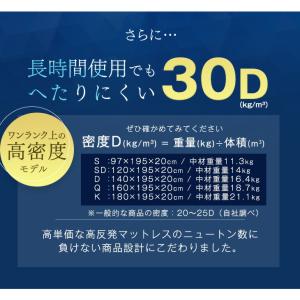マットレス セミダブル 三つ折り 竹炭入り 消...の詳細画像2