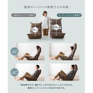 本日+5% 座椅子 1人掛け ハイバック リク...の詳細画像5