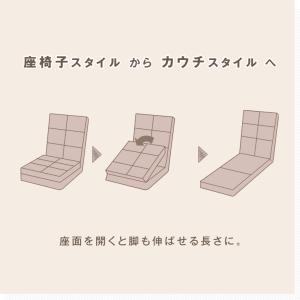 座椅子 コンパクト おしゃれ ハイバック 1人...の詳細画像5