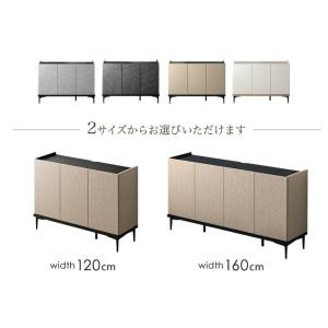 サイドボード 日本製 幅120cm 収納棚 お...の詳細画像1