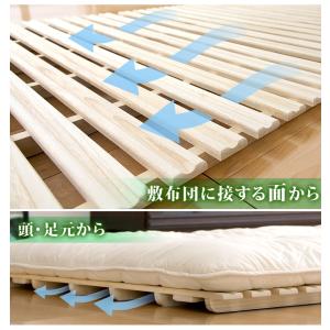 すのこ セミダブル ベッド すのこベッド 2つ...の詳細画像5