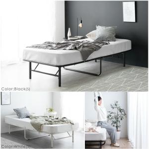 ベッド セミダブル 折りたたみベッド セミダブ...の詳細画像1