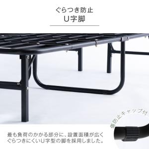 ベッド ダブル 折りたたみベッド ダブルベッド...の詳細画像5