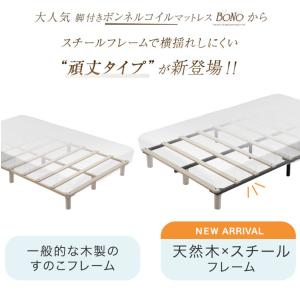 ベッド セミダブル 脚付きマットレス マットレ...の詳細画像2