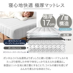 本日+5% 脚付マットレス ダブル 圧縮 ベッ...の詳細画像3