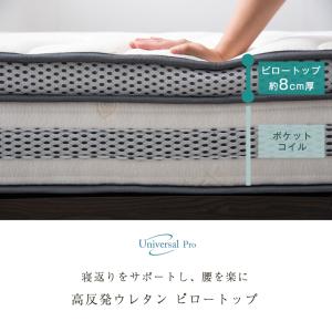マットレス シングル 超高密度コイル ピロート...の詳細画像3