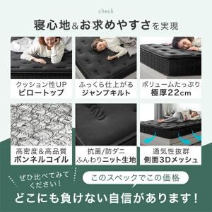 マットレス シングル ボンネルコイルマットレス...の詳細画像1