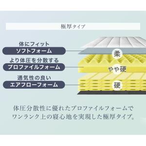 本日+5% ベッド セミダブル 脚付きマットレ...の詳細画像2