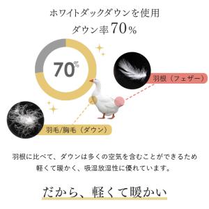 25日+5% 羽毛布団 シングル ロング 洗え...の詳細画像4