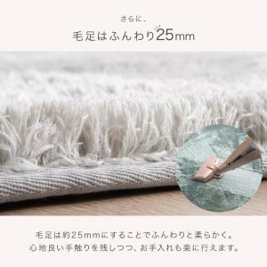 1日+5% ラグ カーペット ラグマット シャ...の詳細画像4