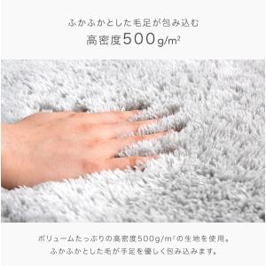 1日+5% ラグ カーペット ラグマット シャ...の詳細画像5