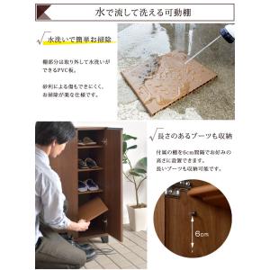 下駄箱 シューズボックス 靴箱 大容量 スリム...の詳細画像4
