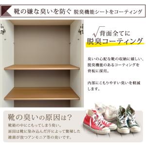 15日+5% 下駄箱 おしゃれ 靴箱 国産 大...の詳細画像4